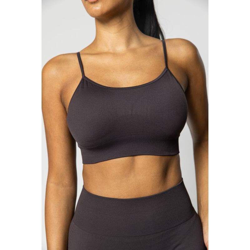 Seamless Sports Bra in Espresso